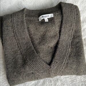 Madewell V Neck Pullover Sweater
